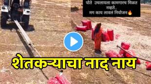 Jugaad video if farmers do not get farm labourer to pick up the sack best jugaad can solve the problem video goes viral on social media
