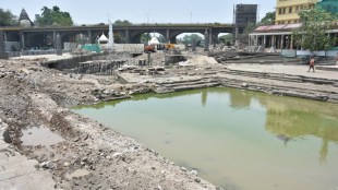 Nashik Kumbh Mela Ram Kaal Path construction protest | Lakshman Kund Godavari river expansion dispute | Nashik Municipal Corporation vs Godavari lovers | Devang Jani protest at Ram Kund Nashik