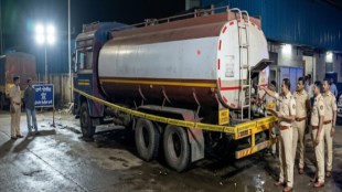 Thane police raid on illegal diesel tanker | Dominos Pizza Thane gas cylinder seizure | Kopri police station action Thane | Rationing department raid Maharashtra news