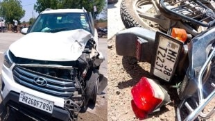 Parbhani road accident news | Zhari Jintur road car bike crash | Shital Ram Vyavhare accident Hingoli | Parbhani rural police crime updates