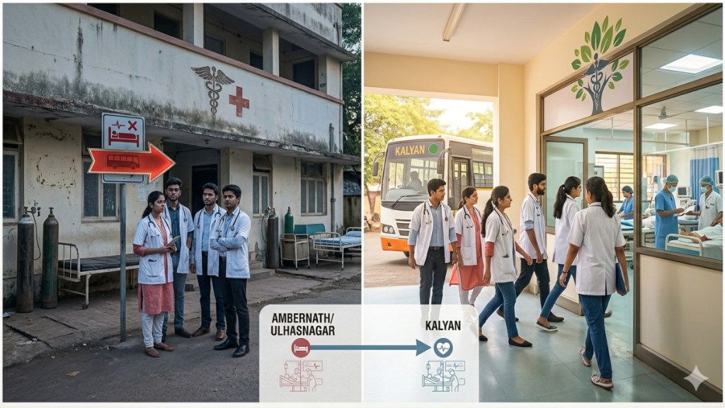 Ambernath Government Medical College students practice | Bai Rukminibai Hospital Kalyan ICU facility | Dr Shrikant Shinde medical college update | Maharashtra Government Medical Education news Ambernath Government Medical College students practice | Bai Rukminibai Hospital Kalyan ICU facility | Dr Shrikant Shinde medical college update | Maharashtra Government Medical Education news