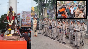 Chhatrapati Sambhaji Maharaj statue Sangli | Sangli Ram Mandir Chowk tension news | Unsanctioned statue installation Sangli | Sangli Police bandobast latest updates