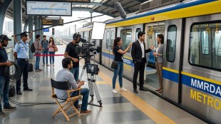 Mumbai Metro 2B line film shooting | MMRDA revenue generation projects | Diamond Garden to Mandale metro station | Commercial filming in Mumbai Metro coach