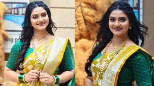 Kashmira Kulkarni yellow saree look