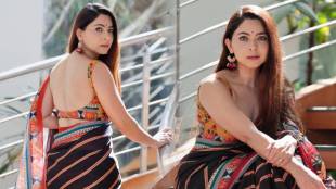 Sonalee Kulkarni black saree look, Kranti Redkar comment on Sonalee post