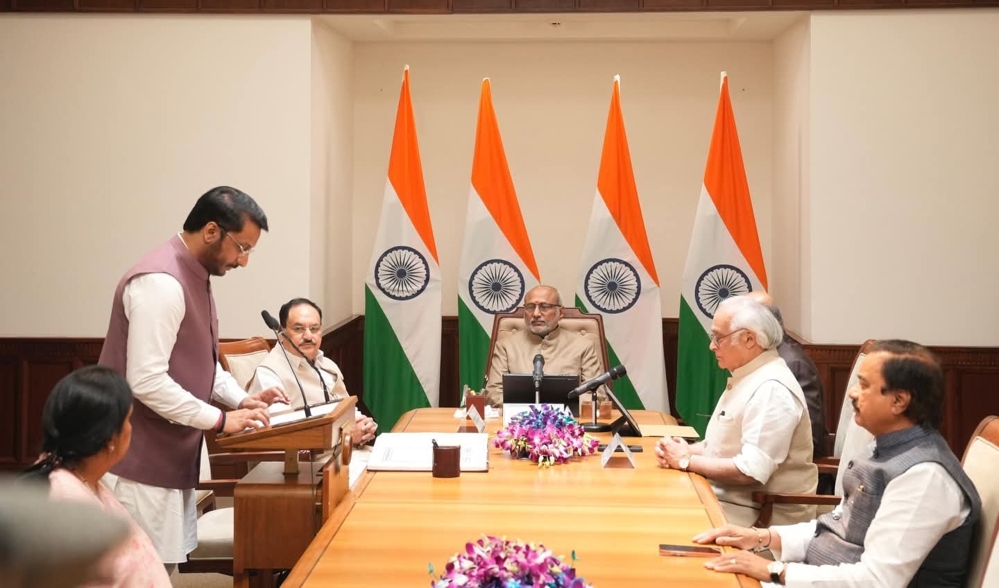 Parth Ajit Pawar Rajya Sabha Oath Ceremony