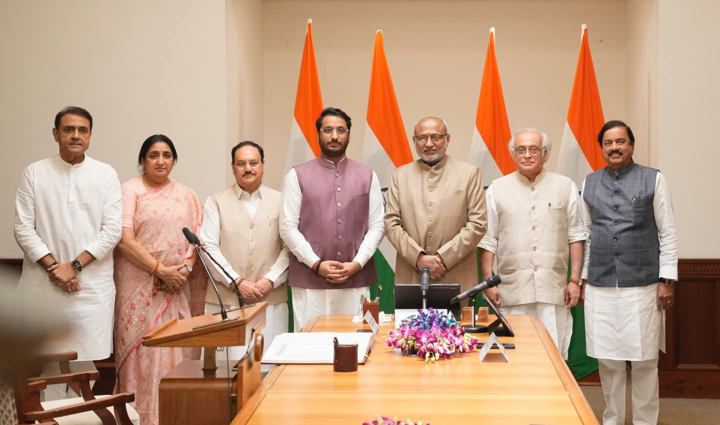 Parth Ajit Pawar Rajya Sabha Oath Ceremony