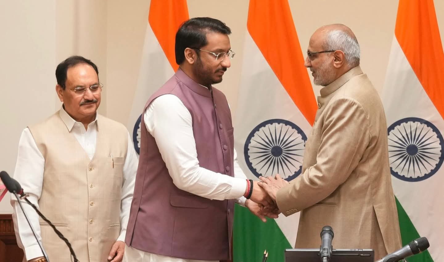 Parth Ajit Pawar Rajya Sabha Oath Ceremony