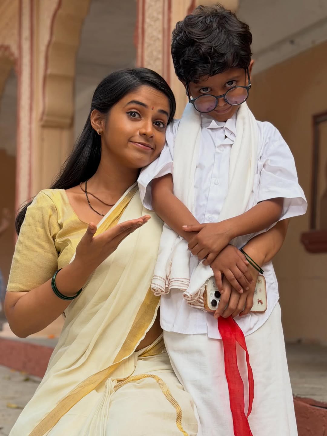Prapti Redkar Savalyachi Janu Savali On Set 