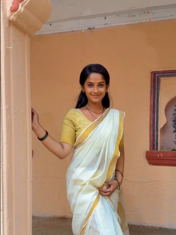Prapti Redkar South Indian Saree Look Reel