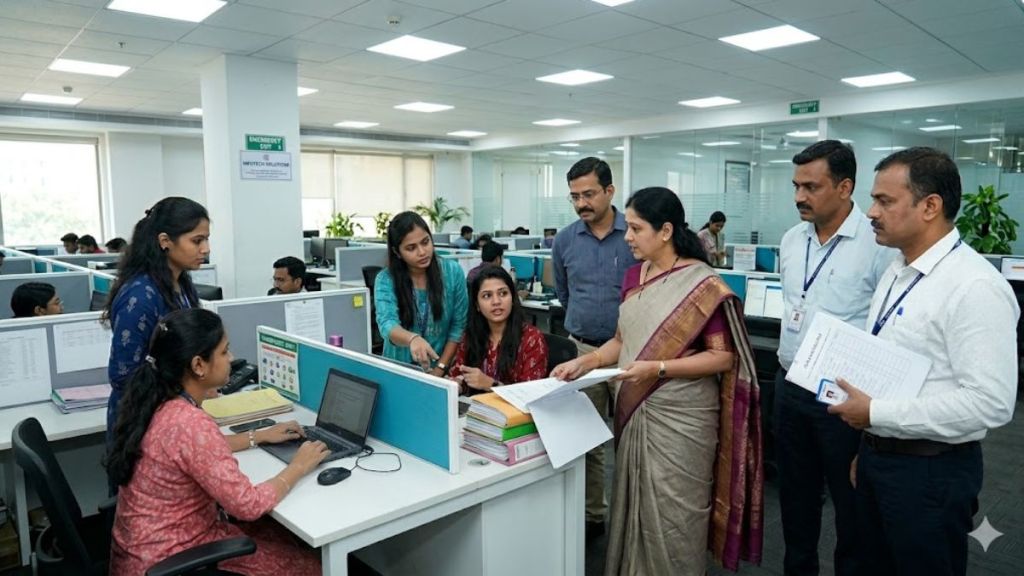 Pune IT companies labour department inspection | Women safety at workplace ICC committee Maharashtra | TCS Nashik sexual harassment case updates | Labour Commissioner office Pune action against private firms Pune IT companies labour department inspection | Women safety at workplace ICC committee Maharashtra | TCS Nashik sexual harassment case updates | Labour Commissioner office Pune action against private firms