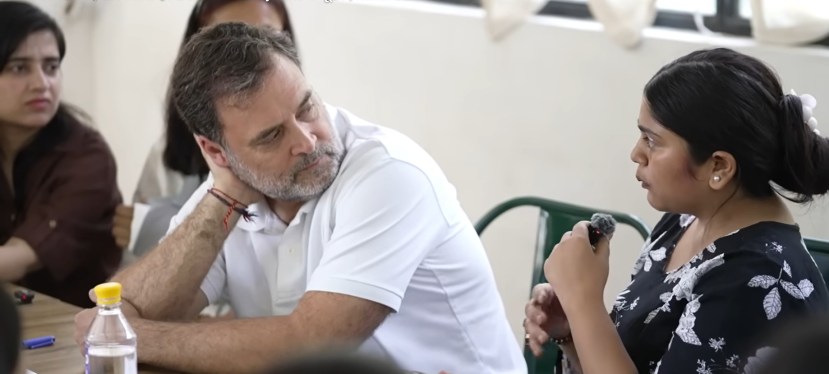 Rahul Gandhi Informal Discussion with DU Girls
