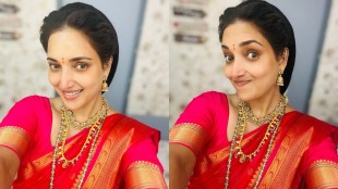 Rupali Bhosle Pink Saree Look