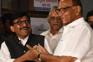 Sanjay Raut and Sharad Pawar