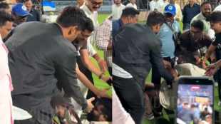 Suryakumar Yadav Picks Up Cameraman After He falls during ravi shastri stand unveiling function video