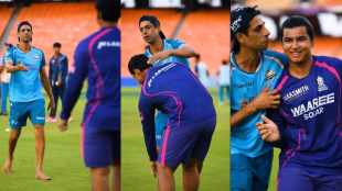Vaibhav Suryavanshi Touch Ashish Nehra Feet Gesture win hearts Video Viral RR vs GT IPL 2026