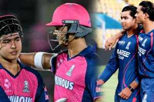 vaibhav Suryavanshi Yashasvi Jaiswal Becomes fastest indian pair in reach 500 partnership runs in IPL RR vs GT