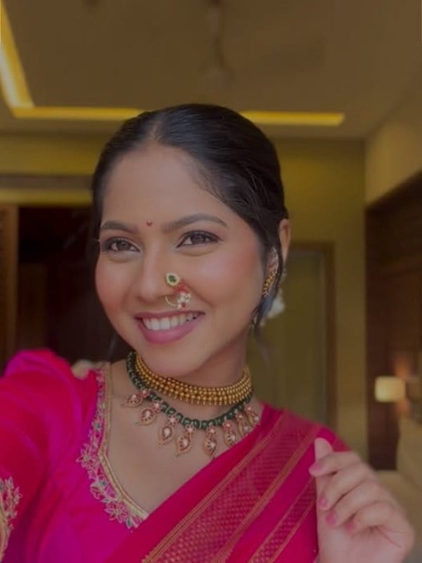 Vijaya Babar Paithani Saree Reel Video