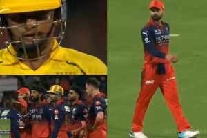 Virat Kohli Gesture wins hearts After Sarfaraz Khan wickets Claps for his fiery inning Video RCB vs CSK