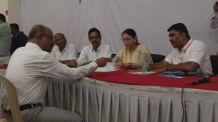 MLA Sneha Dubey Pandit presiding over Jansamvad meeting in Vasai | New Land Survey offices in Virar and Vasai update | Bhumi Abhilekh department reforms Maharashtra | Land record dispute resolution Sneha Dubey Pandit