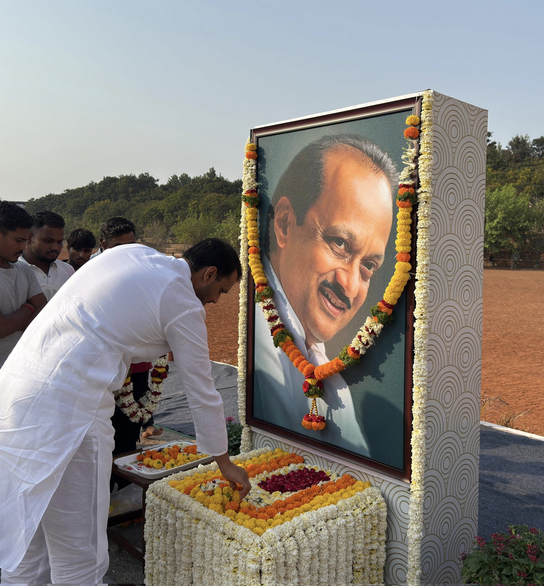 Yugendra Pawar Shares Photos Pays Tribute to Ajit Pawar