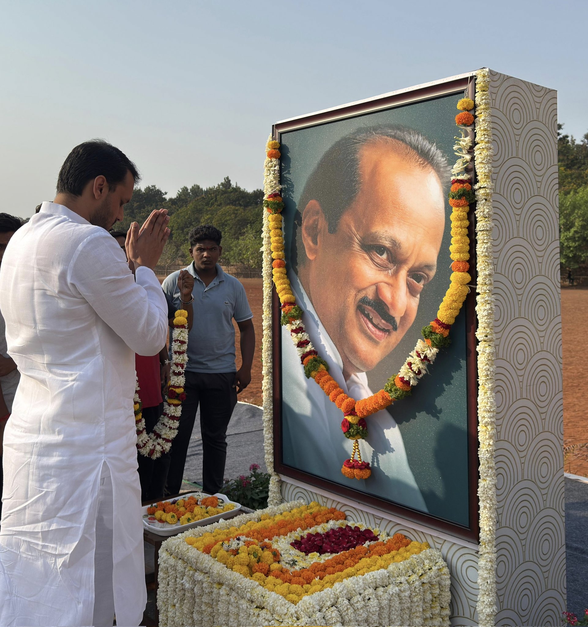 Yugendra Pawar Shares Photos Pays Tribute to Ajit Pawar