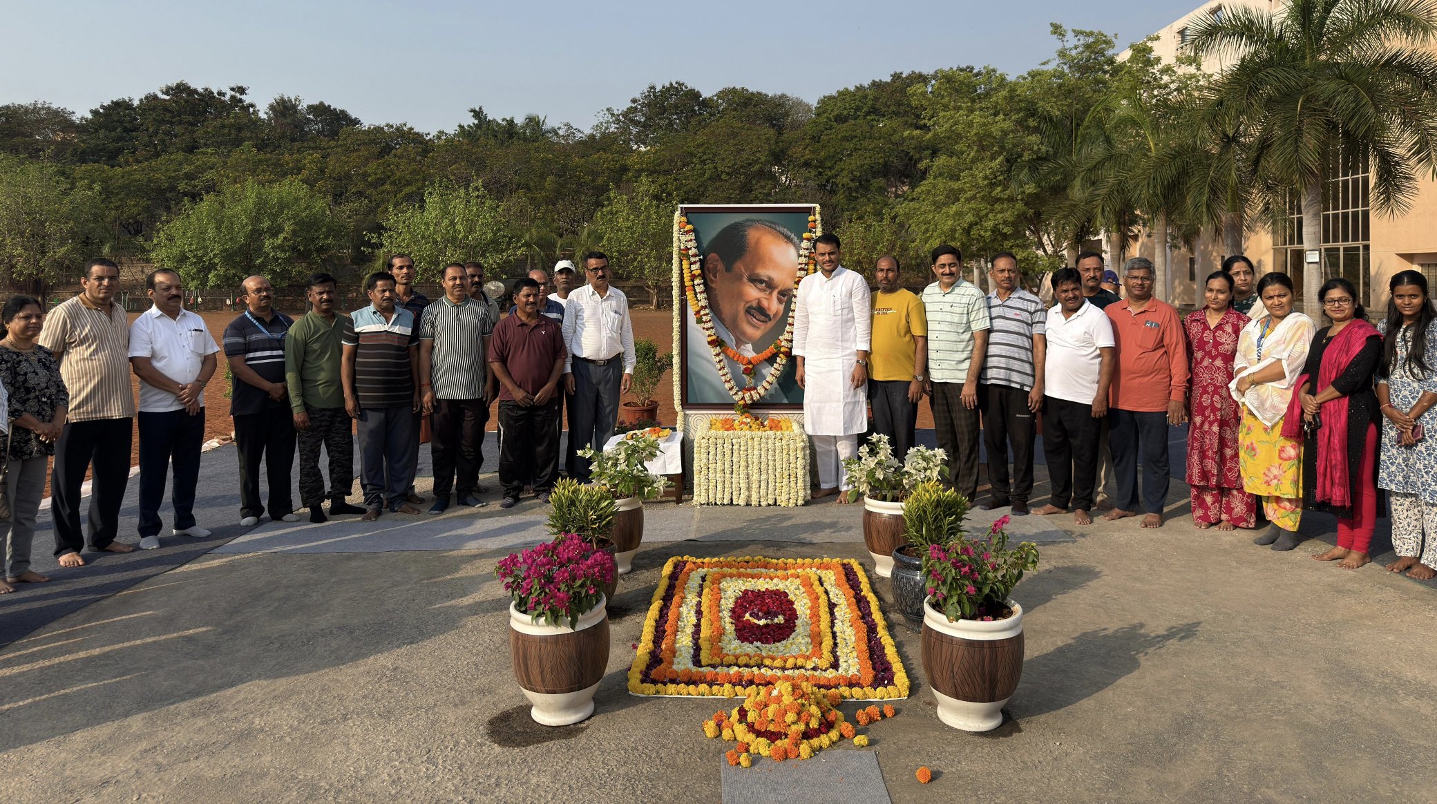 Yugendra Pawar Shares Photos Pays Tribute to Ajit Pawar