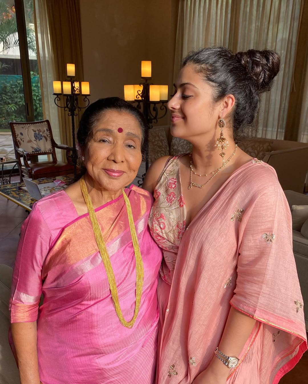 Asha Bhosle granddaughter Zanai Bhosle emotional bond