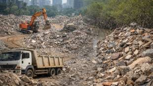 Mumbai construction debris waste management | BMC Malba Portal Amit Satam | Mumbai illegal debris dumping mangroves | Dahisar Shilphata waste processing plant