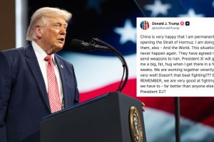 donald-trump-xi-jinping-strait-of-hormuz-iran-arms-deal-claim