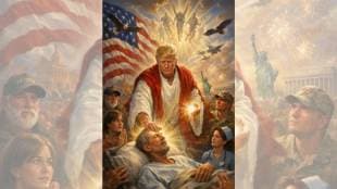 Donald Trump AI Jesus Christ image controversy | डोनाल्ड ट्रम्प येशू ख्रिस्त फोटो वाद | Trump deleted Truth Social post backlash | ट्रम्प यांनी डिलीट केलेला डॉक्टर अवतार फोटो