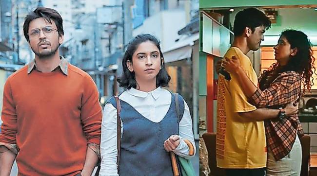 Lalit Prabhakar and Mrunmayee Godbole in To Tee Ani Fuji movie | Mohit Takalkar directorial Marathi film | To Tee Ani Fuji movie review | Marathi cinema contemporary relationships story