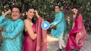 Sarang and Aishwarya from Gharoghari Matichya Chuli serial dancing on a song