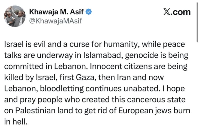 Khwaja Asif Post