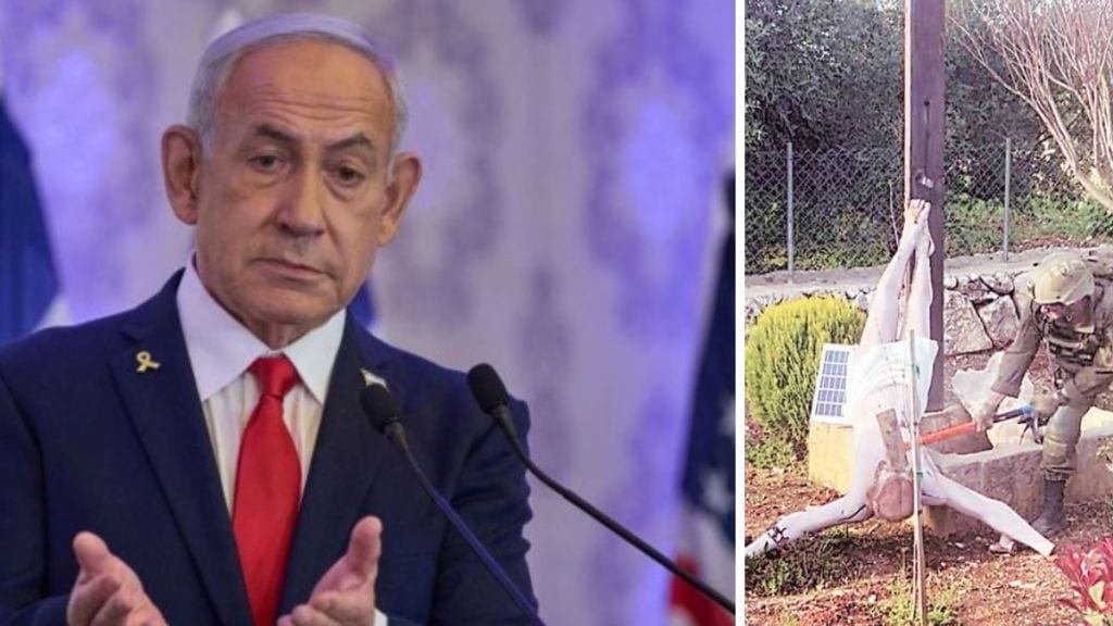 Israel soldier breaking Jesus statue Lebanon | PM Benjamin Netanyahu apology religious sentiment | Christian Jewish historical conflict analysis | Israel Lebanon war updates Loksatta Israel soldier breaking Jesus statue Lebanon | PM Benjamin Netanyahu apology religious sentiment | Christian Jewish historical conflict analysis | Israel Lebanon war updates Loksatta