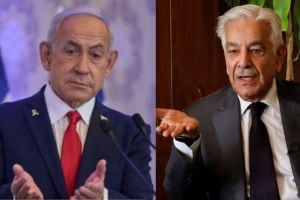 Israel Pakistan Conflict News Netanyahu Response | ख्वाजा आसिफ आणि बेंजामिन नेतान्याहू शाब्दिक वाद | Israel vs Pakistan Khawaja Asif Statement | इस्रायल पाकिस्तान संघर्ष आणि शांतता चर्चा