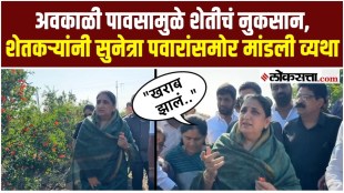 Deputy Chief Minister Sunetra Pawar inspected the agricultural damage caused by unseasonal rains in Baramati