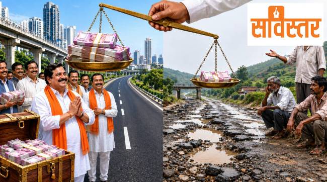 BMC fund distribution controversy 2026 | Mumbai BJP Shiv Sena corporators fund bias | Satara road development NABARD funds | Maharashtra political news corruption allegations