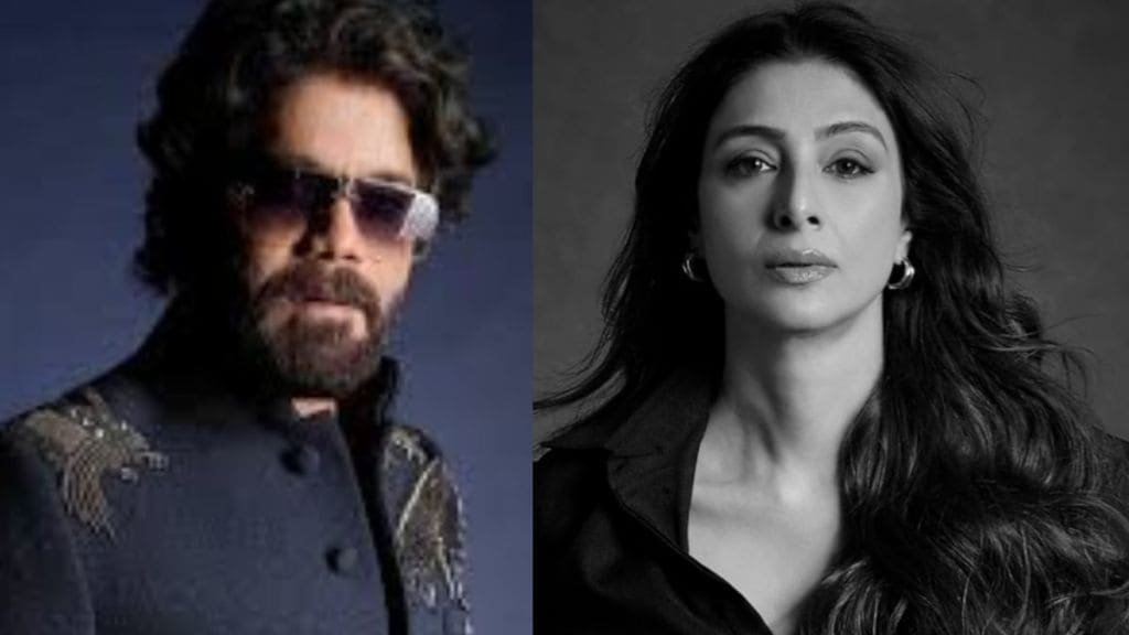 South star Nagarjuna and actress Tabu working together in movie South star Nagarjuna and actress Tabu working together in movie