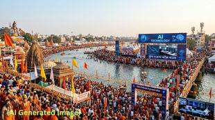 Nashik Trimbakeshwar Simhastha Kumbh Mela 2027 | AI technology for crowd management | Maharashtra Kumbh Mela surveillance system | Google Microsoft Meta collaboration for Kumbh AI Stack