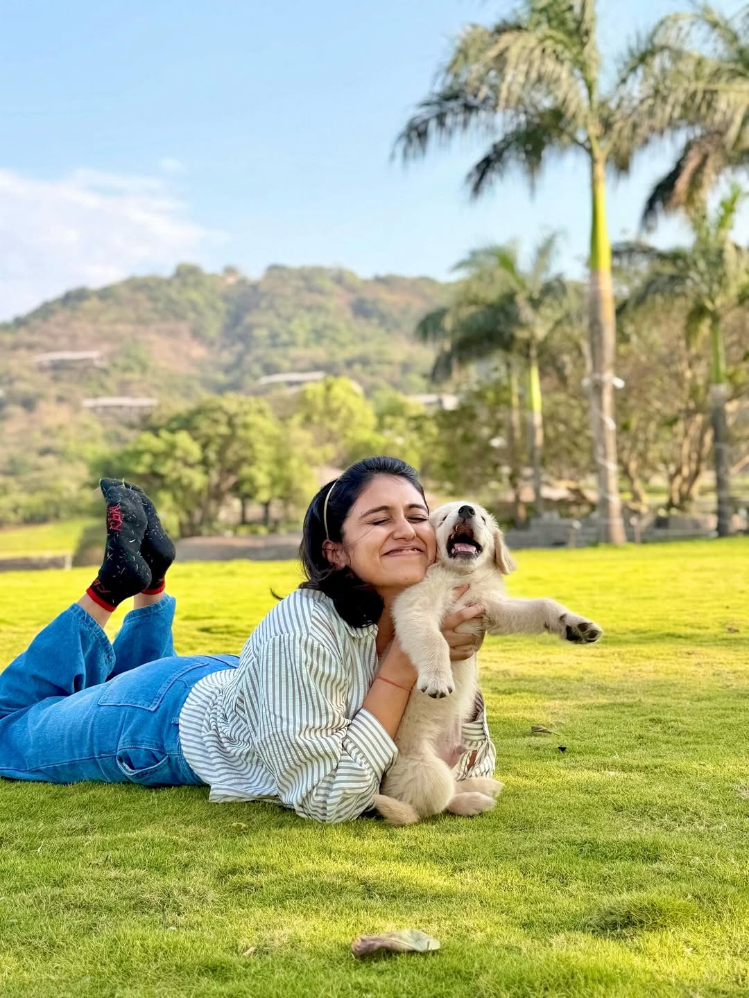 rinku rajguru introduce her pet animal romeo shares cute photos