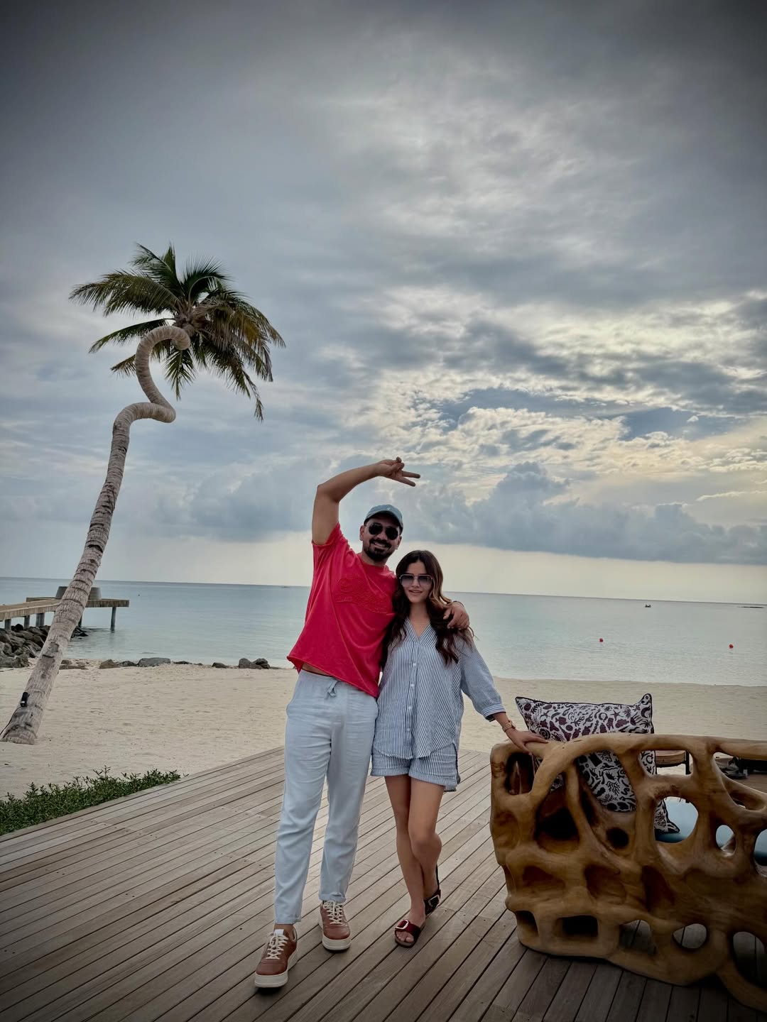 rubina-dilaik-maldives-vacation-backless-dress-viral-photos