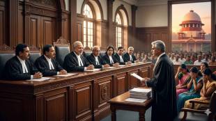 Sabarimala Temple Lord Ayyappa Kerala | Supreme Court 9 judge bench hearing | Centre supports women entry ban Sabarimala | Tushar Mehta argument religious freedom India