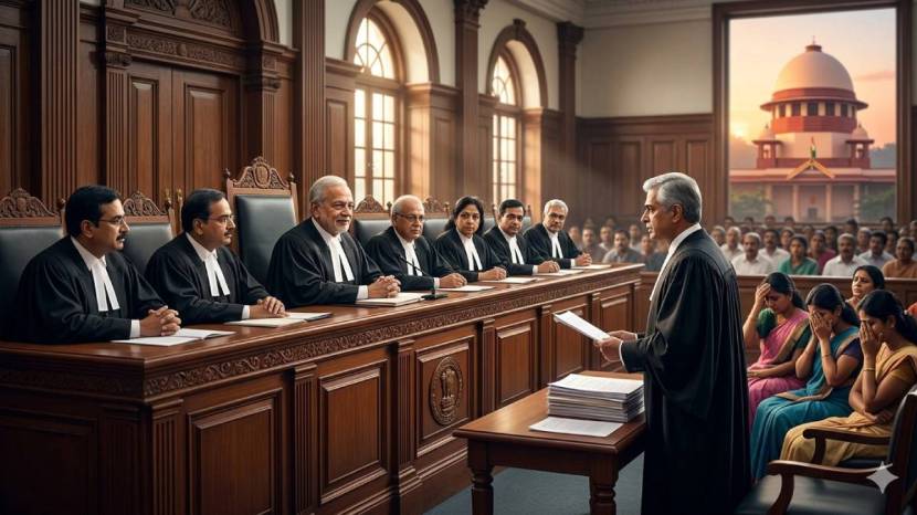 Sabarimala Temple Lord Ayyappa Kerala | Supreme Court 9 judge bench hearing | Centre supports women entry ban Sabarimala | Tushar Mehta argument religious freedom India