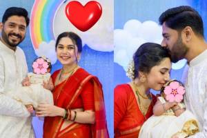 marathi actress sai kalyankar baby girl naming ceremony reveal daughter name
