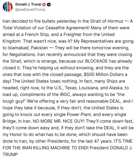 Donald Trump to Iran threat