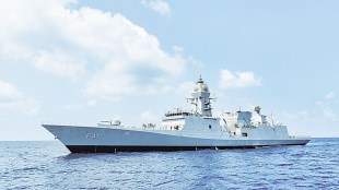 INS Taragiri stealth frigate Indian Navy | Rajnath Singh at Mazagon Dock Mumbai | Project 17A Nilgiri class warship | Indian Navy maritime security BrahMos missile