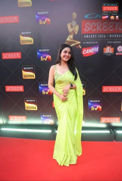 shubangi atre saree look
