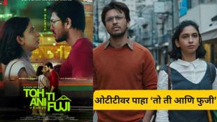 Toh Ti Ani Fuji Marathi movie poster featuring Lalit Prabhakar