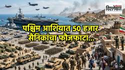 US-Iran War : अमेरिका-इराणमध्ये पुन्हा युद्ध? पश्चिम आशियात ५०,००० सैनिकांचा फौजफाटा; नक्की काय घडतंय?